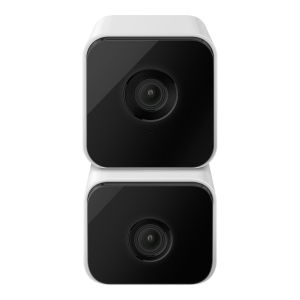 Cámara de seguridad Wi-Fi* de doble lente 2 Mpx + 2 Mpx robotizada con seguidor de movimiento