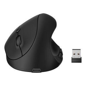 Mouse Bluetooth* / RF vertical, multidispositivo con batería recargable 800 / 1200 / 1600 DPI