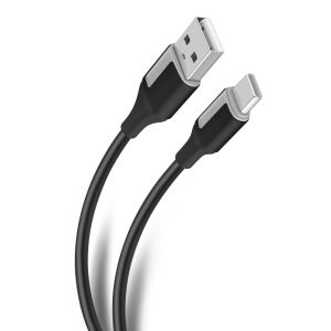 Cable USB a USB C de 1 m 65 W, color negro