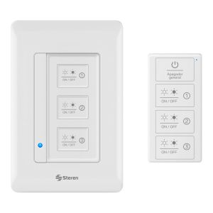 Interruptor  Wi-Fi* triple con control remoto
