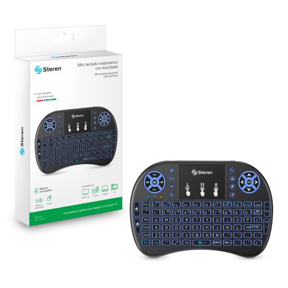 Mini teclado inalambrico con touch pad para Smart TV