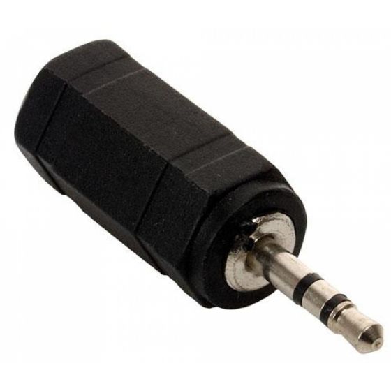 Adaptador De Audio Estéreo De 2.5 Mm Macho A 3.5 Mm Hembra – Conector Niquelado Para Auriculares Y Dispositivos PDA